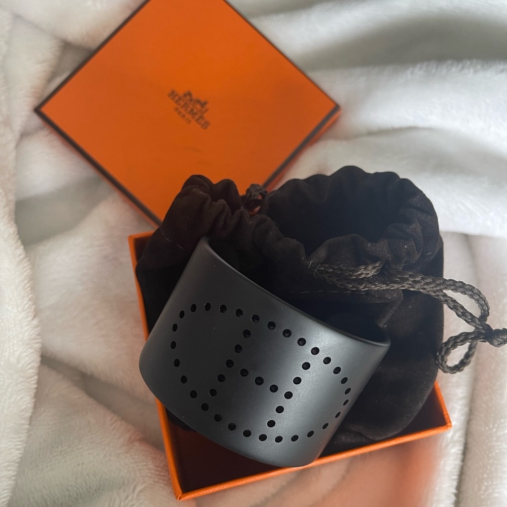Hermes Aluminium Evelyne Sunset Cuff Bracelet